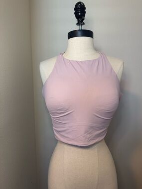 Lululemon Like a Cloud High-Neck Longline Bra in  Pink